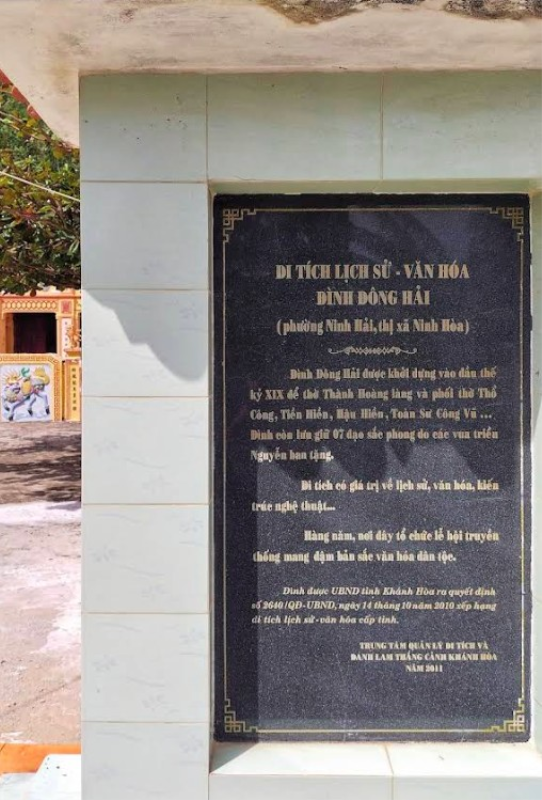 Hình ảnh Đình Đông Hải Ninh Hòa, tỉnh Khánh Hòa