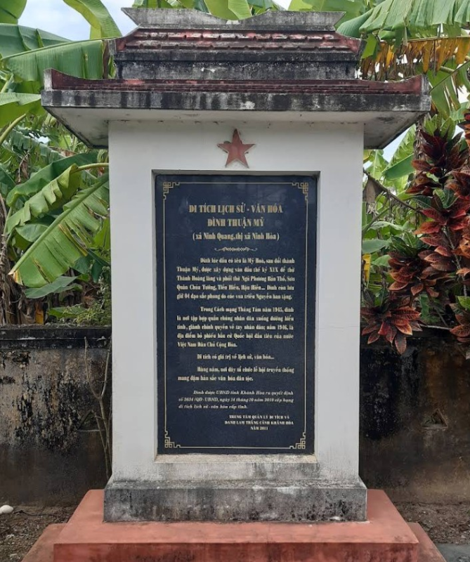 Hình ảnh Đình Thuận Mỹ - xã Tân Đinh, tỉnh Khánh Hòa
