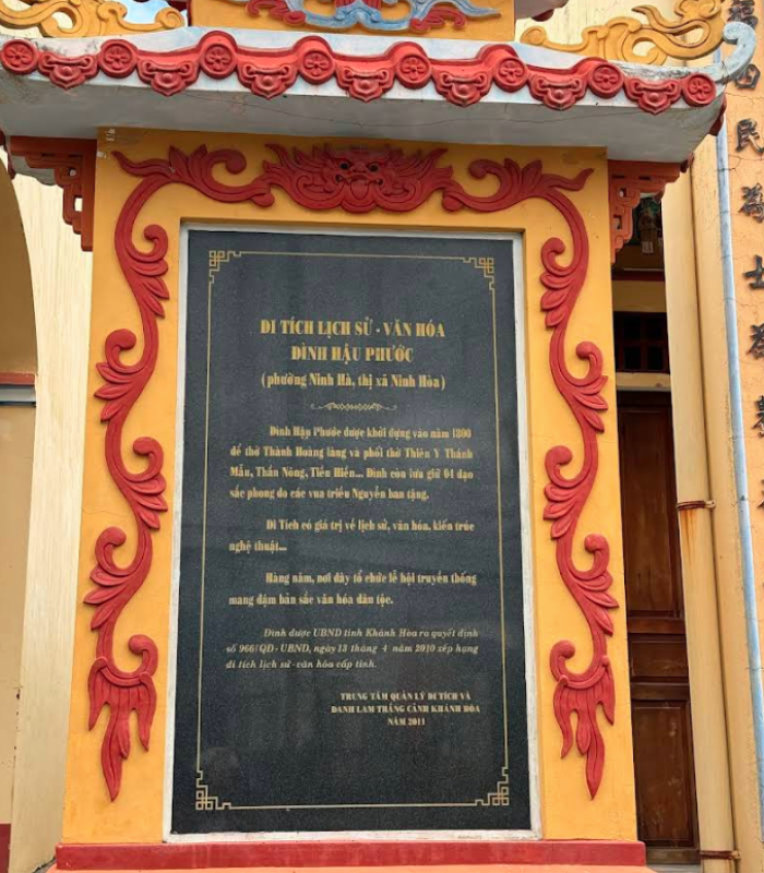 Hình ảnh Đình Hậu Phước tỉnh Khánh Hòa